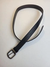 Belt Black Genuine Leather Formal Business Career Work Dress Men's Belt Size 40