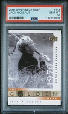 2001 UD GOLF #113 JACK NICKLAUS PSA 10