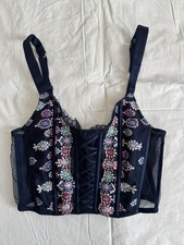 Victoria  s Secret Dream Angels Unlined Lace Up Corset Top Size: S