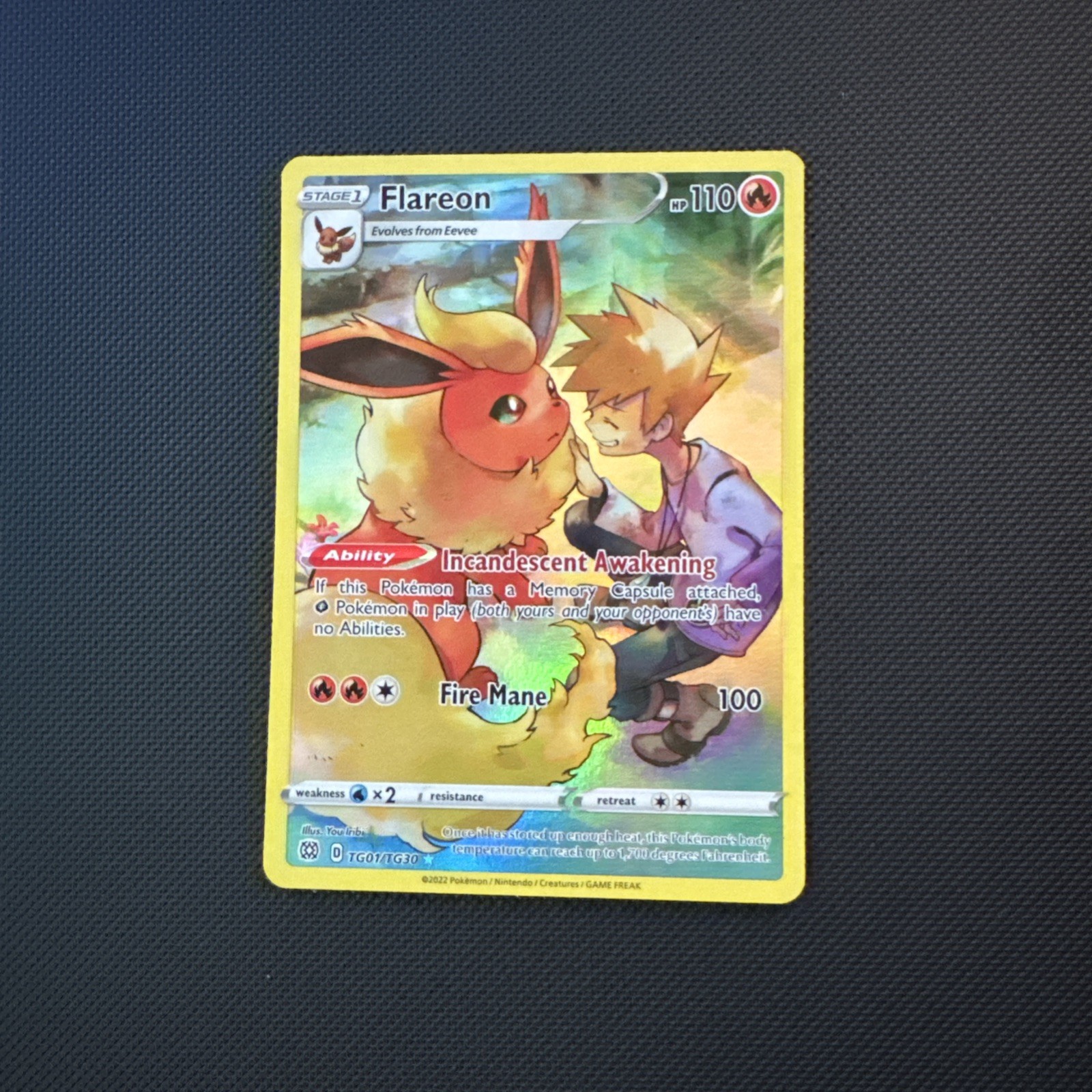 Flareon Ultra Rare SWSH09: Brilliant Stars Trainer Gallery TG01/TG30 NM