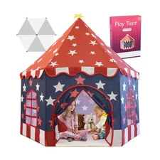 Large Girls Play Tent Princess, Boys Castle Kids Playhouse Indoor O... Fast Ship