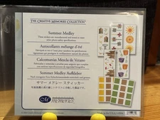 Creative Memories Summer Medley Sticker Pack NIP, NLA 2 block, 5 studio strips