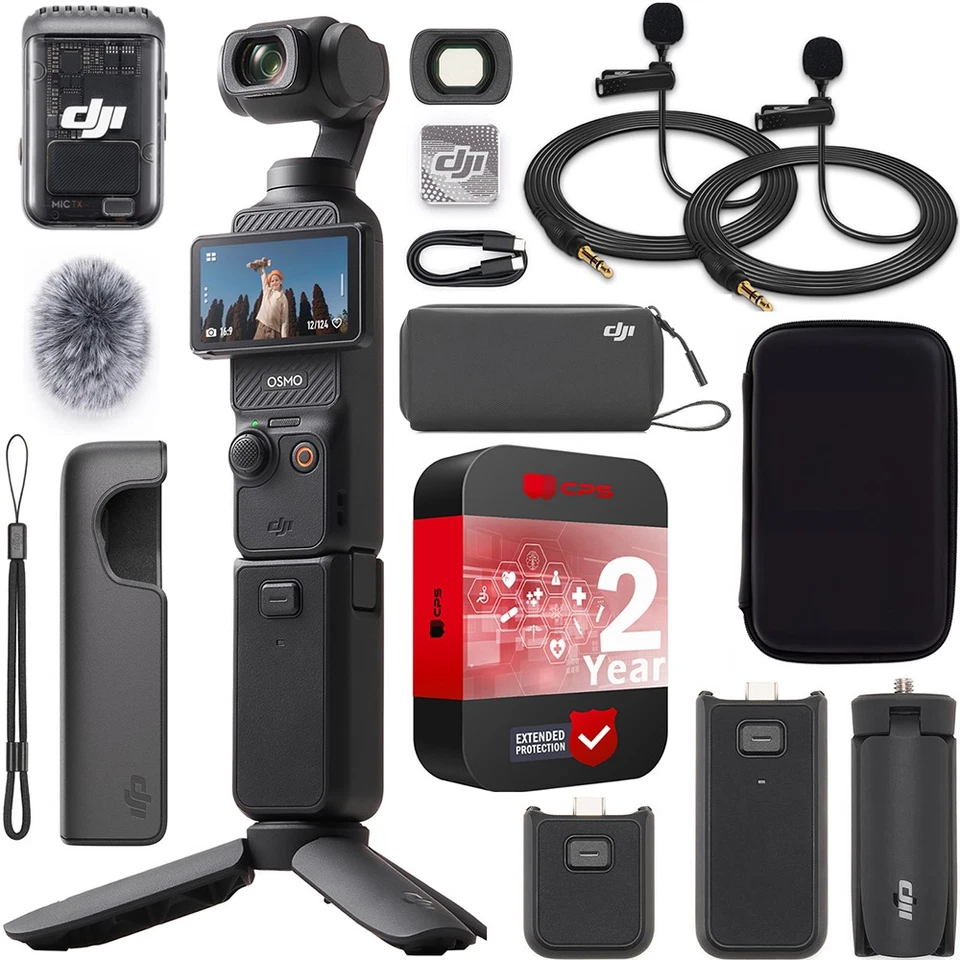 DJI Pocket 3 Creator Combo 3-Axis Stabilized Gimbal Camera + Pro Bundle