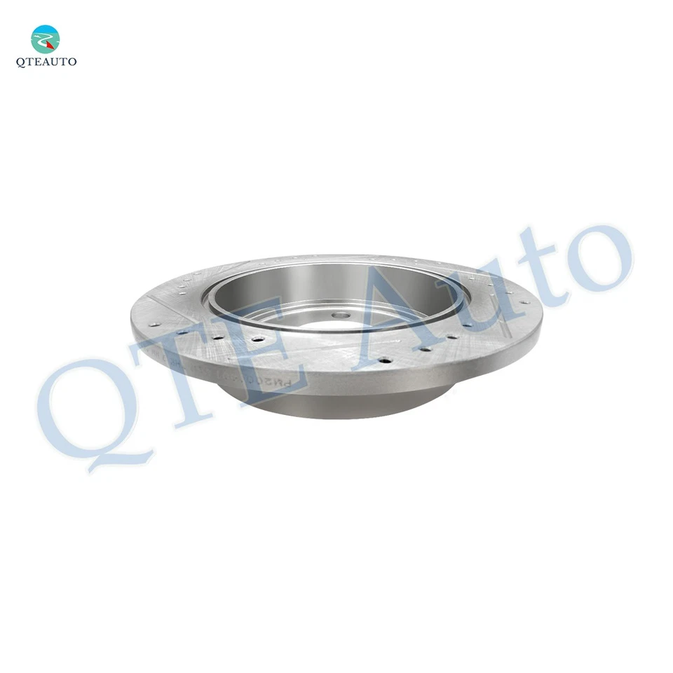 Rear 278mm Drilled Slotted Disc Brake Rotors For 1997-2003 Pontiac Grand Prix - Image 3 of 4