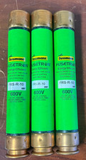 BUSSMAN FUSETRON FRS-R-10 600V time delay fuse lot x3 NEW