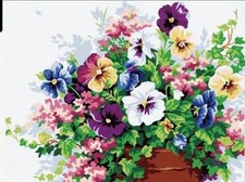 DIY Paint By Numbers Kit -Flowers F8 - size: 40x50CM -Free Shipping