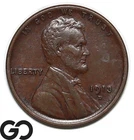 1913-D Lincoln Cent Wheat Penny, Choice AU++