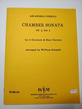 Arcangelo Corelli Op.2 Chamber Sonata Sheet Music for 2 Clarinets & Bass Clarine