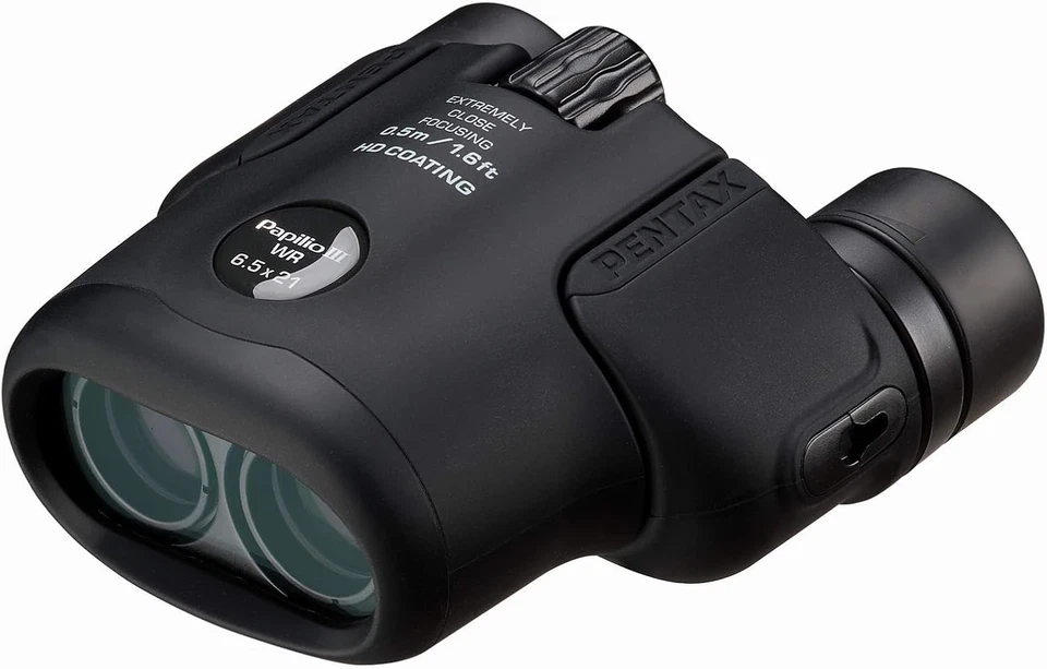 RICOH Pentax Papilio III 6,5x21 WR schwarz Fernglas Kompakt Nahfokus Modell