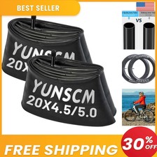 Fat Tire Bike Inner Tubes 20x4.5 20x5.0 Schrader Valve 32mm Butyl Rubber 2 Pack