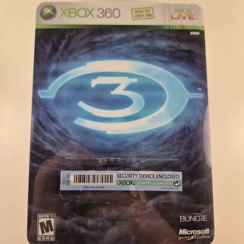 Halo 3 [Limited Edition] (Microsoft Xbox 360, 2007) Steelbook Complete