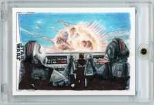 Marketplace image: 2026 Topps Chrome Star Wars Galaxy BATTLE SCENE Michael W. Foreman II Sketch 1/1