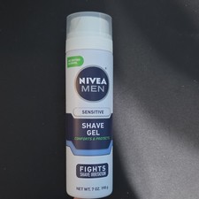 NIVEA Men Sensitive Shave Gel 7 oz Alcohol-Free, Lightly Fragranced