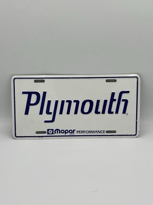 Mopar Performance Parts PLYMOUTH License Plate