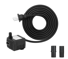 60GPH 2.5W Mini Submersible Water Pump- Ultra-Quiet, Adjustable Flow, Easy to...