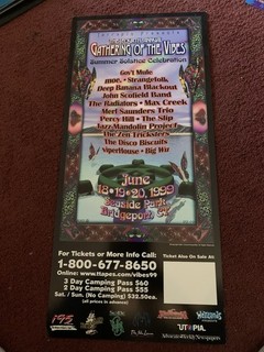 Gathering Of The Vibes Poster 6/18 20 1999 Moe Radiators