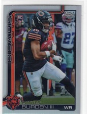 2025 Topps Chrome Football NFL Luther Burden III Refractor #334 - Chicago Bears