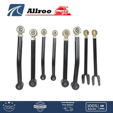 NEW 8Pcs Adjustable 0-6" Lift Control Arms For 2007-2018 Jeep Wrangler JK