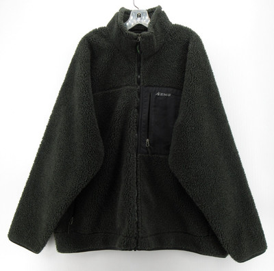 Eastern Mountain Sports Jacket Men XXL Green EMS Sherpa Fleece Coat Gorpcore Y2K