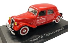 Citroën Traction 15 six 1952 firefighters 1/43 Ixo Altaya Diecast modelcar