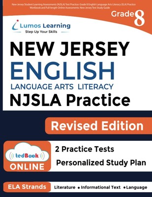 New Jersey Student Learning Assessments (NJSLA) Test Practice: Grade 8 Engli...