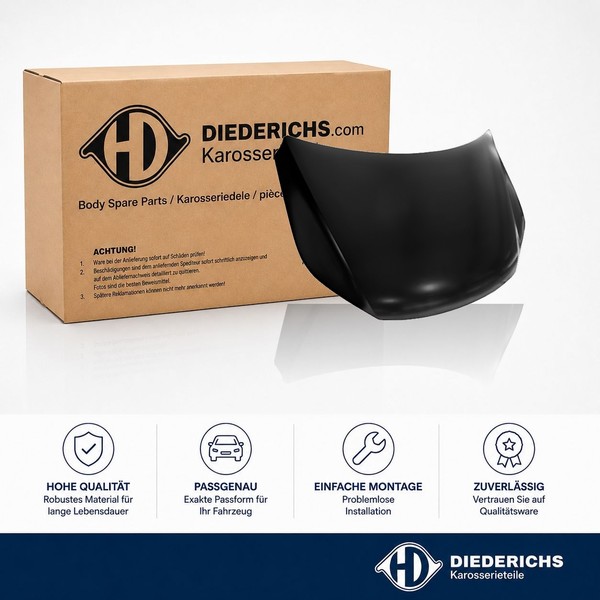 Motorhaube Diederichs 2255000 FÜR VW Haube Motorraumhaube-image
