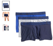 Under Armour 3-Pack TRUNK 3" Inseam Performance Tech Boxerjock  Blue-Gray-Navy 