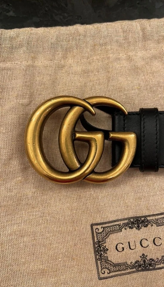 Cinturón de cuero GUCCI Marmont talla 105 Foto 4 de 4