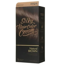 THE FACE SHOP Stylist Silky Hair Color Cream #Natural Brown Self Hair Dye NEW