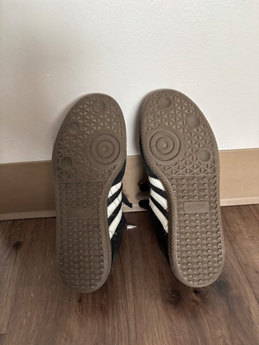 Vintage 80s RARE Adidas Samba long tongue sneakers germany US 9 - Picture 12 of 17
