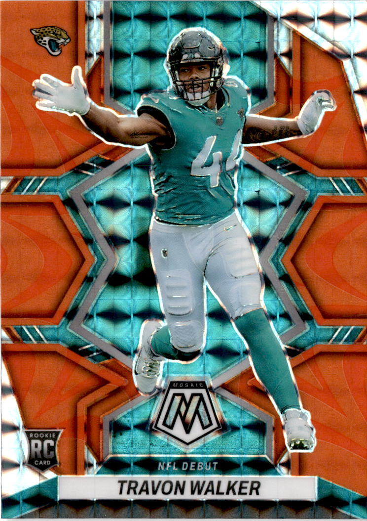 2022 Panini Mosaic #286 Travon Walker Mosaic Reactive Orange