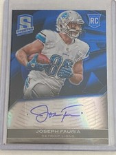 🏈 2013 Panini Spectra Football Rookie Autograph #142 Joseph FAURIA #'d/99 🏈