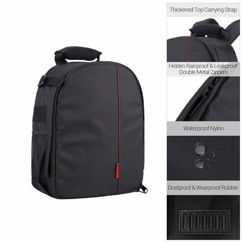 Waterproof Camera Big Backpack Bag for Canon Nikon Sony DSLR & Mirror Large Lens - Picture 6 of 20
