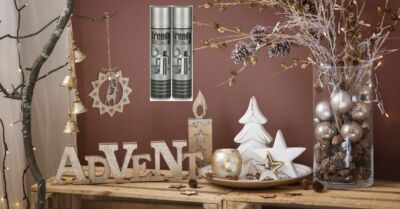 F. Weihnachtsdeko 3x 400ml (9,00 /L) Trendy Sp Silverline Metallic