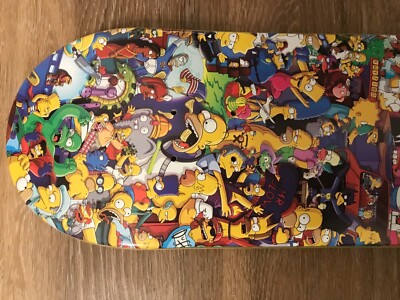 Simpsons 25th Anniversary Skateboard Deck Supreme Cartoon Rare Art