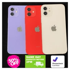Apple iPhone 12 64GB/128GB - Black, Green, Red - Verizon, AT&T, T-Mobile