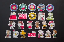 The Peanuts Vinyl Stickers Snoopy Charlie Brown Woodstock Lucy Franklin Van Cute