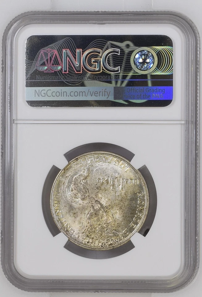 1923-S Monroe Commemorative Half Dollar NGC MS-65+ EXCEPTIONAL - Image 4 of 4
