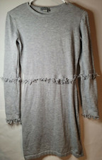 Finders Keepers - Women's Frankie Knit Fringed Dress - Grey - Size Extra Small