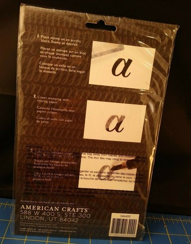 AMERICAN CRAFTS A5 Clear Stamp Set TRACEABLE STAMPS QUOTES 1 346400 Breathe Wish - Picture 3 of 5