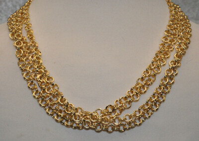 Kette   - Modeschmuck    4 Reihen - JLO - BY 117