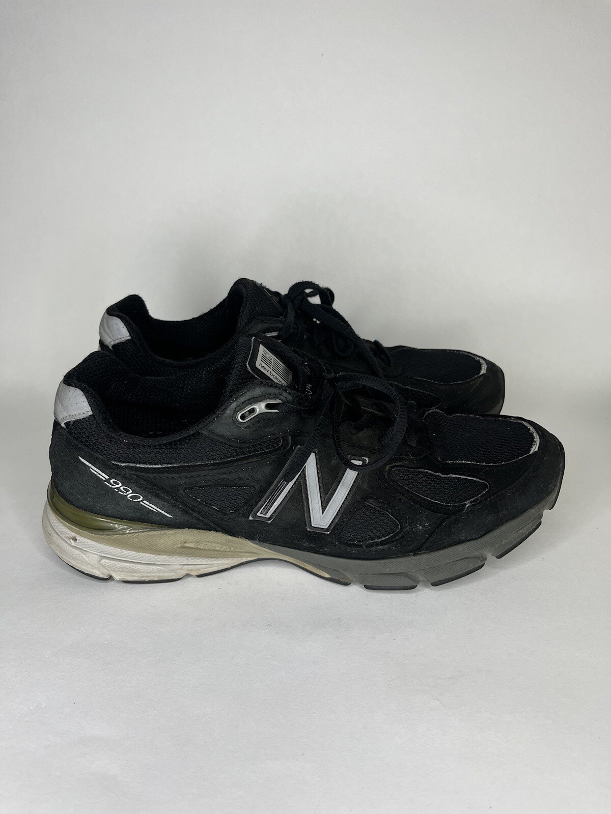 Size 10 - New Balance 990v4 Made in USA 2016 Black Silver for sale 