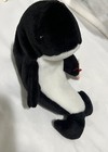 “WAVES” TY BEANIE BABY B&W WHALE, NO ERROR, PE PELLETS - EXCELLENT CONDITION! — photo 2