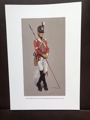 Militärdruck Farbe Sergeant The North Hampshire Regt McGreen Smith