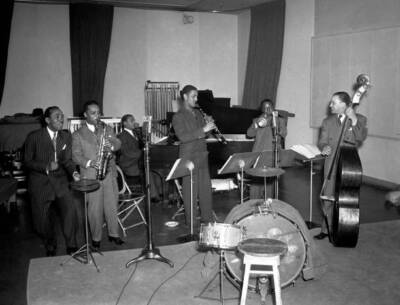 John Kirby and His Orchestra with jazz singer Maxine Sullivan pe 1940s Photo 1