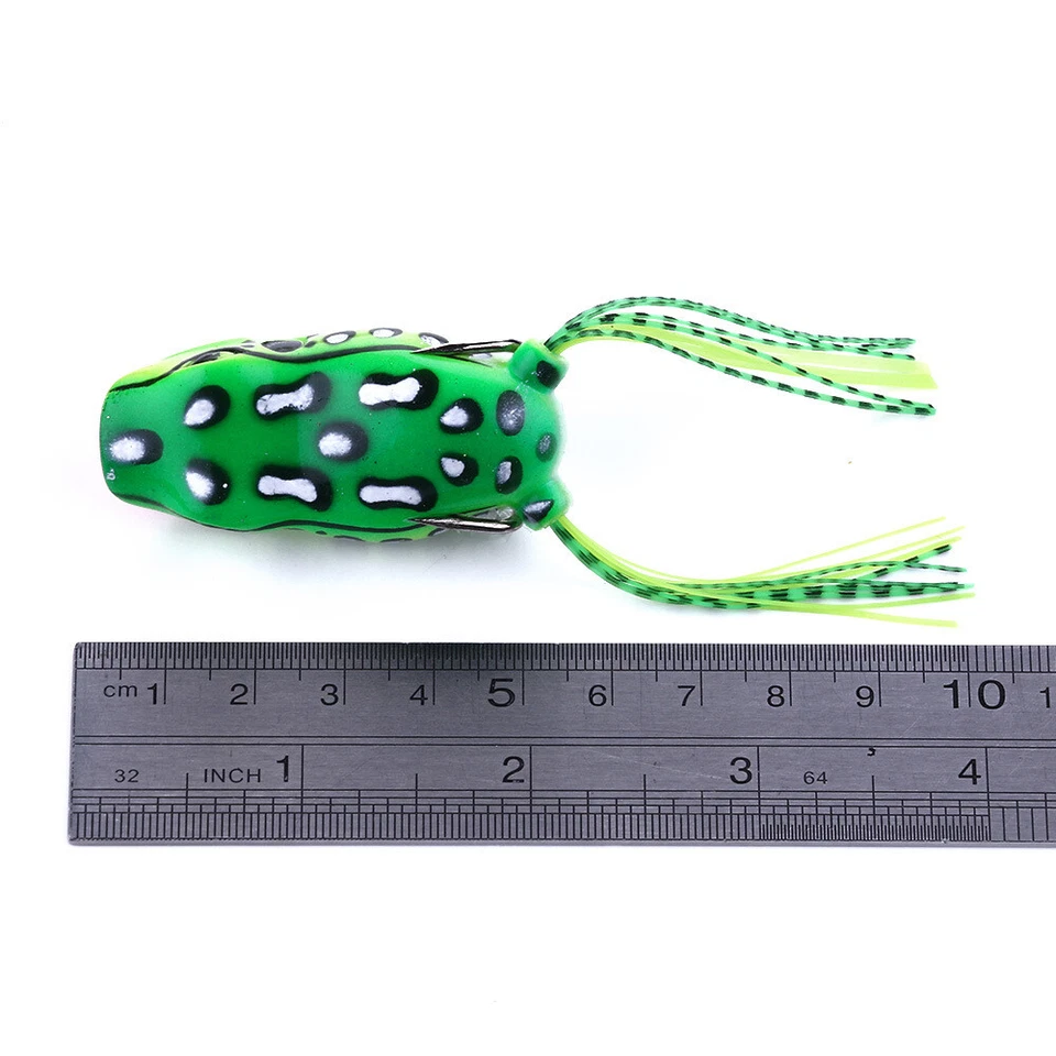 8 un. 5,5 cm/12 g goma rana superior agua suave señuelo de pesca cebo cebo flotante Foto 3 de 4