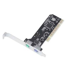 PCI 32bit to 2x PS2 PS/2 Port For PC Keyboard Mouse Adapter Card without USB