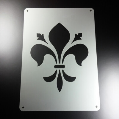 A5 Schablone Fleur de Lys Heraldik Lilie Wappen - BE587
