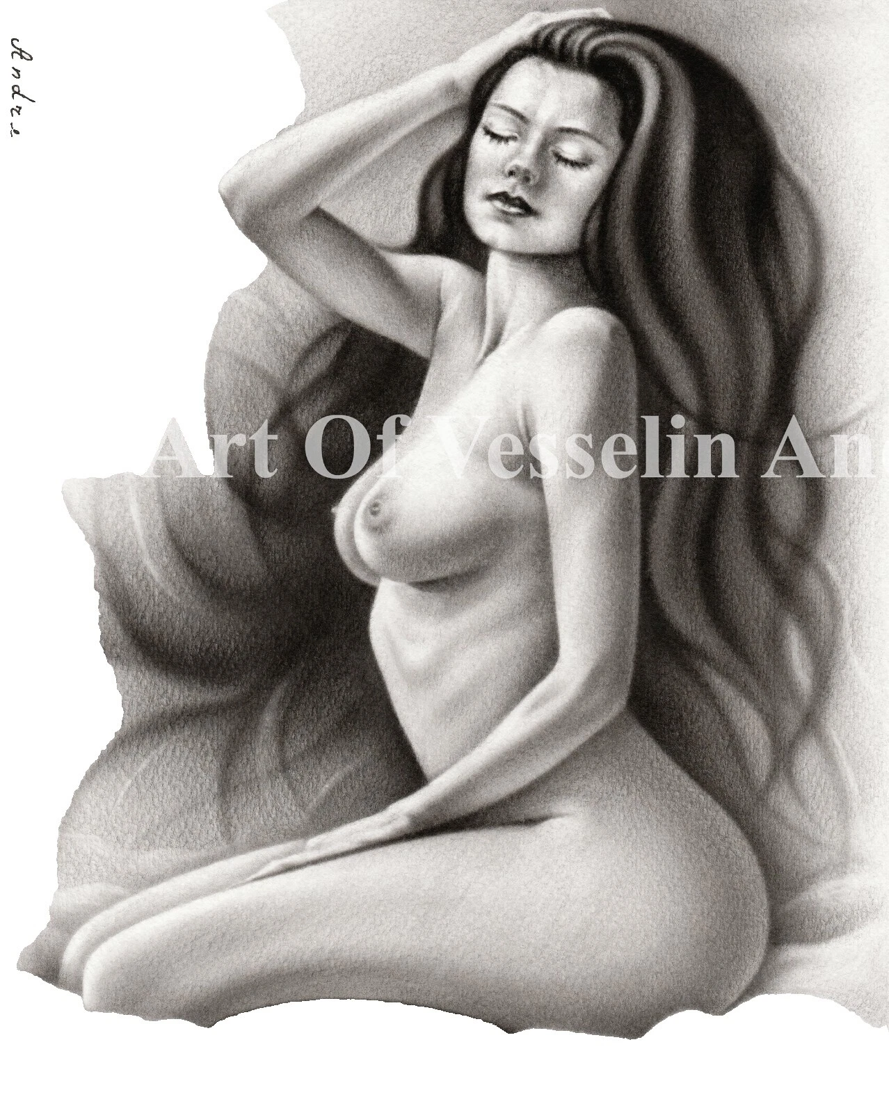 Realismo impresiones artísticas de mujer