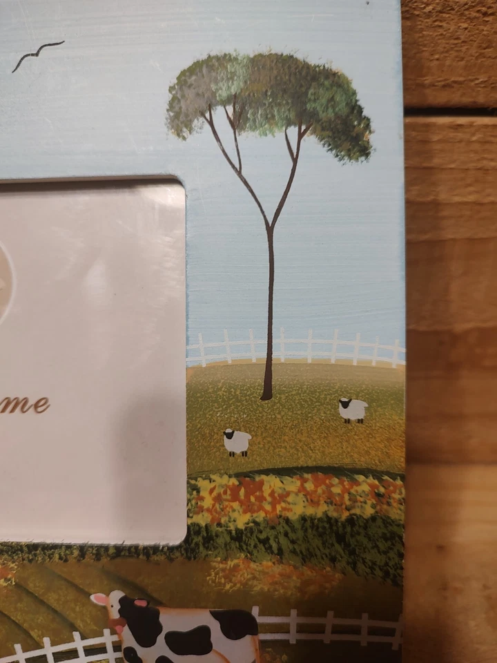 Marco de fotos pintado escena country Nantucket Home 4 X 6 Foto 4 de 4